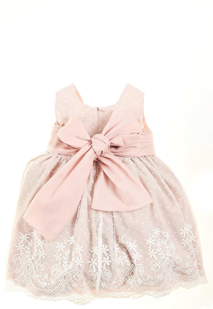 Abito rosa con merletto 10435270 6035 Paz Rodriguez 