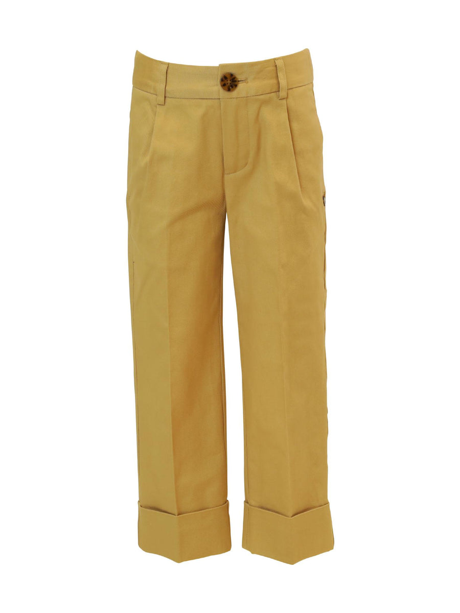 Pantalone palazzo beige con ciondolo logo 168059 0137 Scotch & Soda 