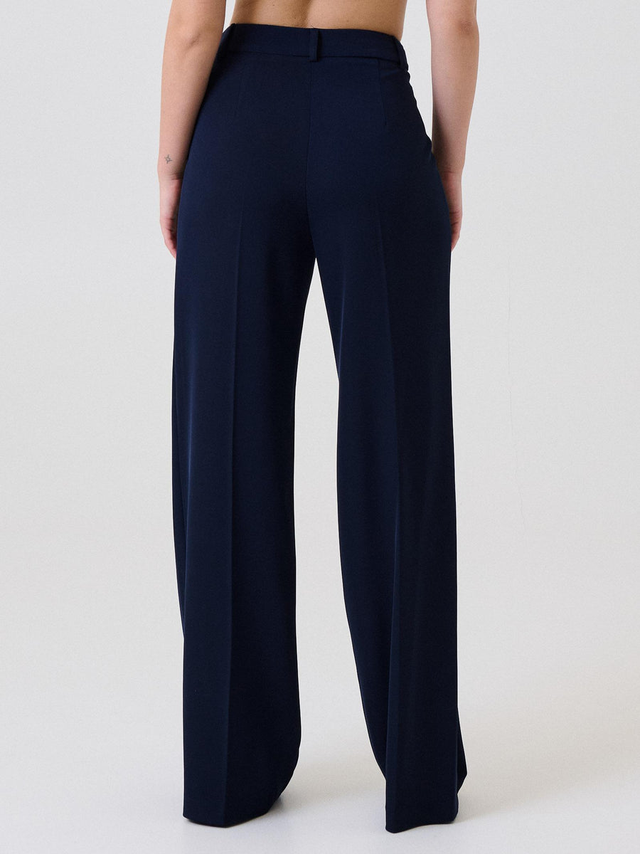 Pantalone ampio Armoire blu con pinces 25694 BLU Armoire 