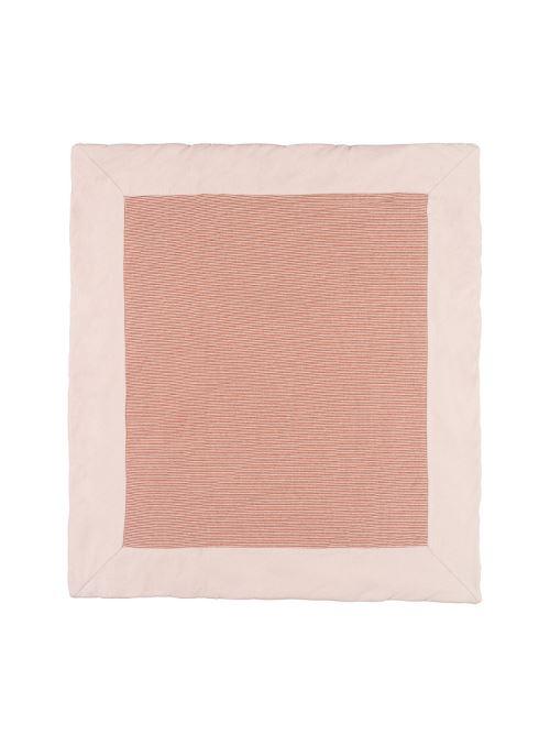 Coperta Nanan rosa con righe e fiocco centrale I24448 R Nanan 