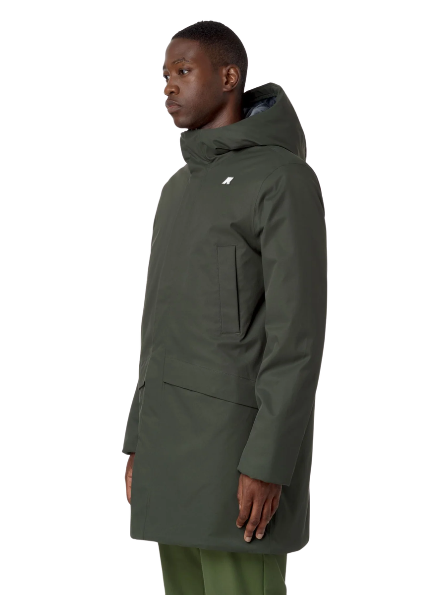 Giubbino "Jarno Twill Marmotta" K-Way verde K8133FW AL7 K-WAY 