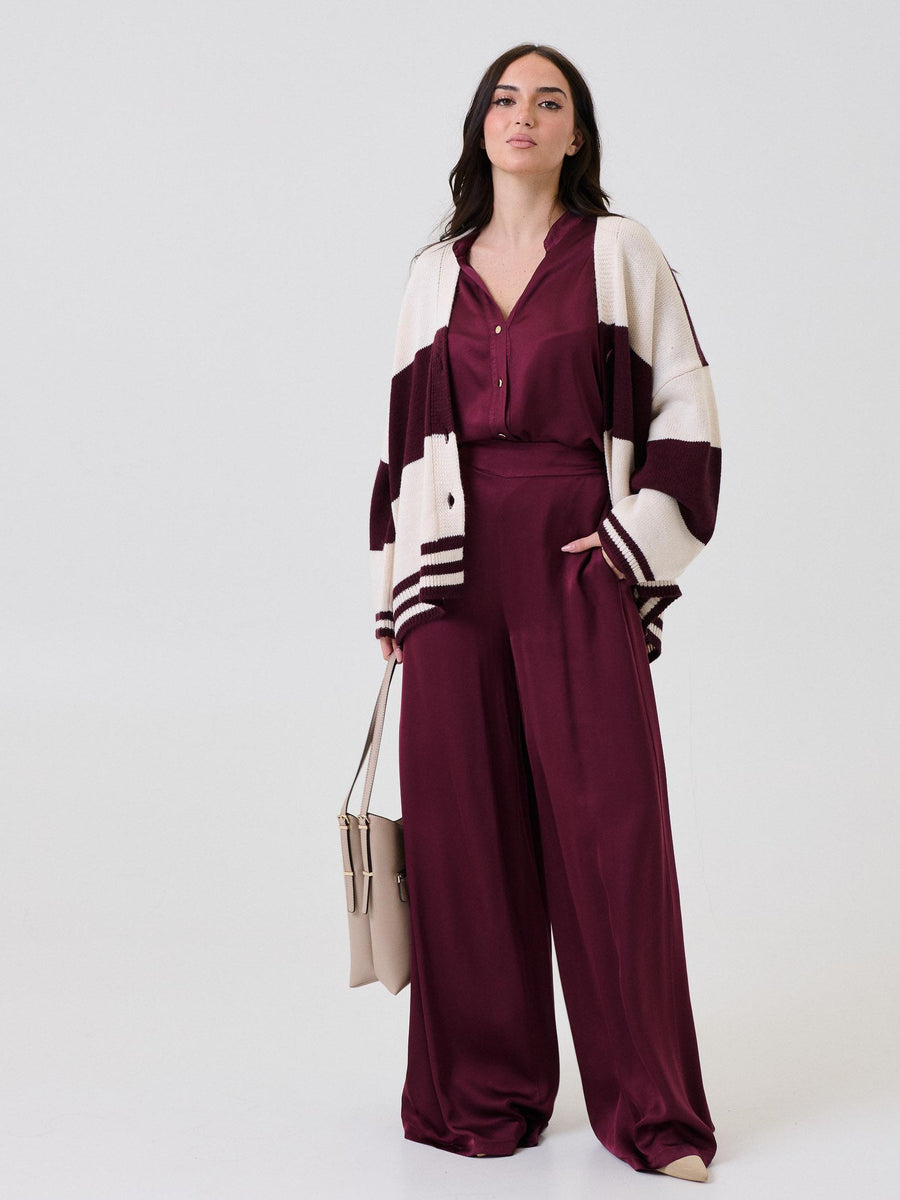 Camicia satinata Armoire vinaccio F9240C22R VINBRULE Armoire 