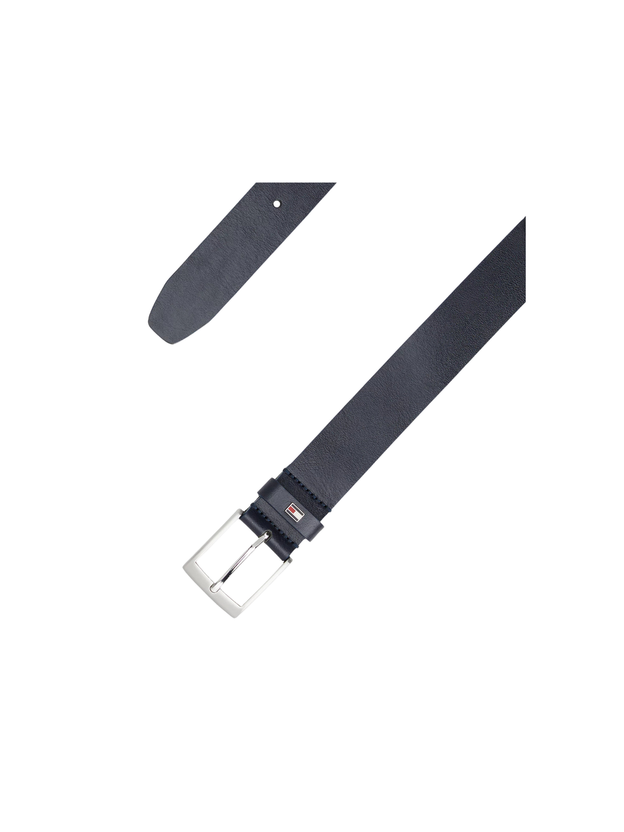 Cintura Tommy Hilfiger blu in pelle con fibbia quadrata AM0AM13014 DW6 Tommy Hilfiger 