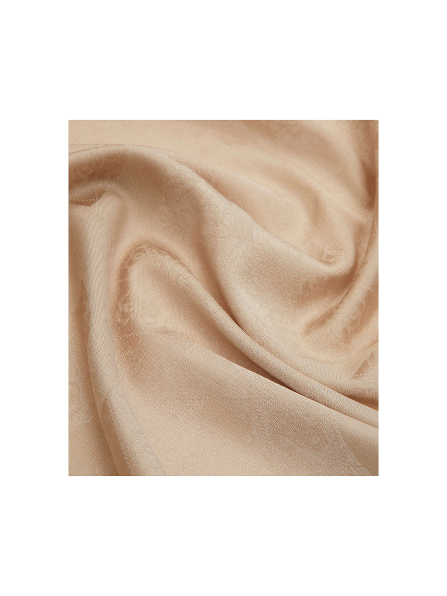 Sciarpa Guess beige con logo tono su tono e frange sul fondo AW5357POL03 SIT Guess 