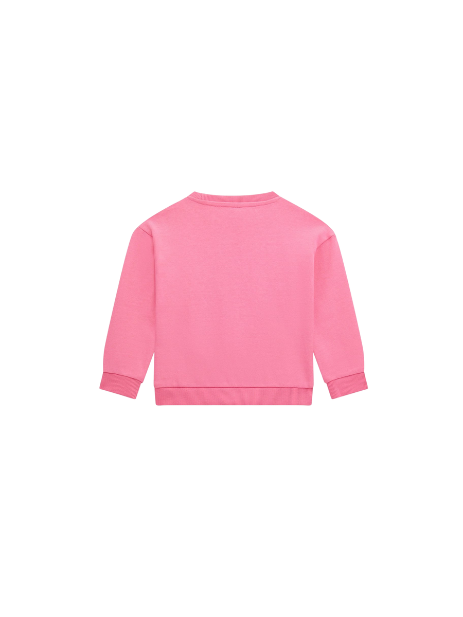 Felpa Guess rosa con dettagli bianchi K5YQ01KA6R4 G6N3 Guess 