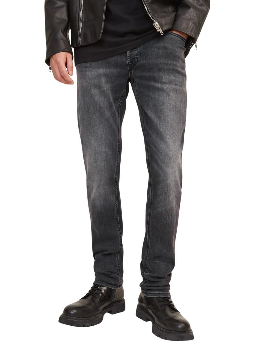 Jeans "CB 817" Jack & Jones nero con dettaglio slavato 12159030 Black Denim Jack & Jones 