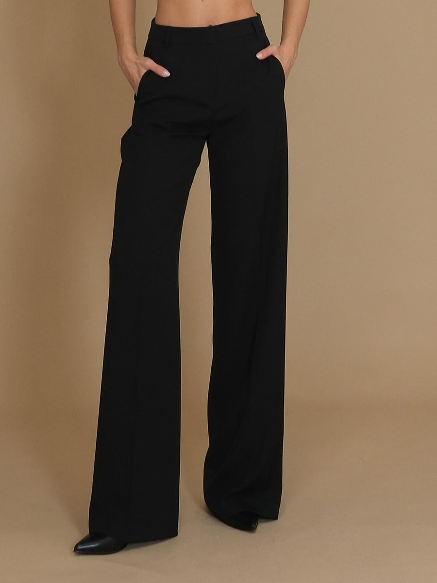 Pantalone "agata" Silence Limited nero a palazzo SD2028 NERO Silence Limited 