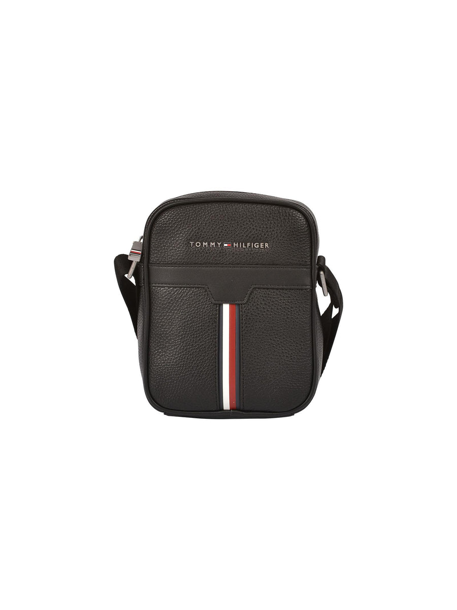 Borsa reporter nera AM0AM08428 BDS Tommy Hilfiger 