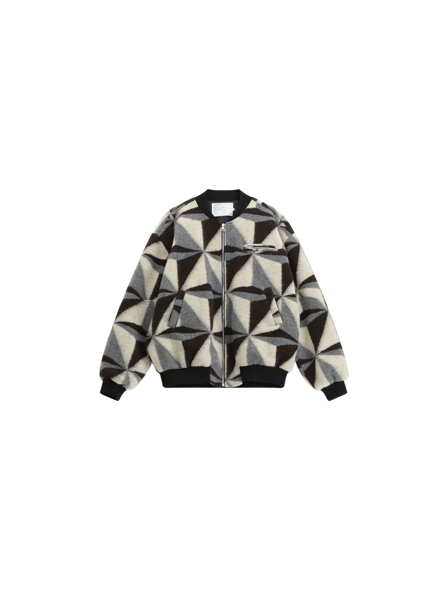 Giacca bomber Imperial grigio e moro con motivo geometrico VL37KBE GRIGIO/MORO Imperial 