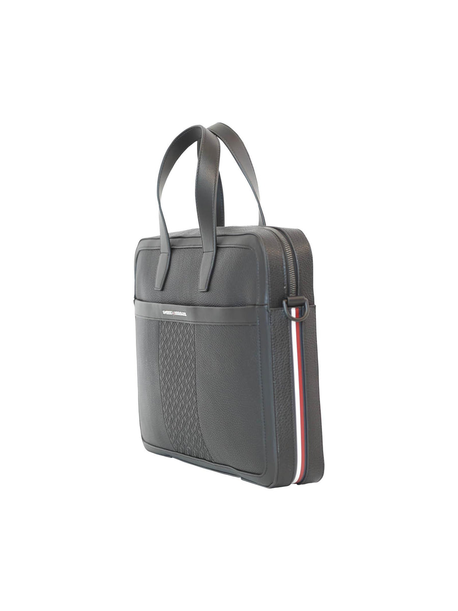 Borsa per laptop con bandierine ripetute AM0AM09150 BDS Tommy Hilfiger 