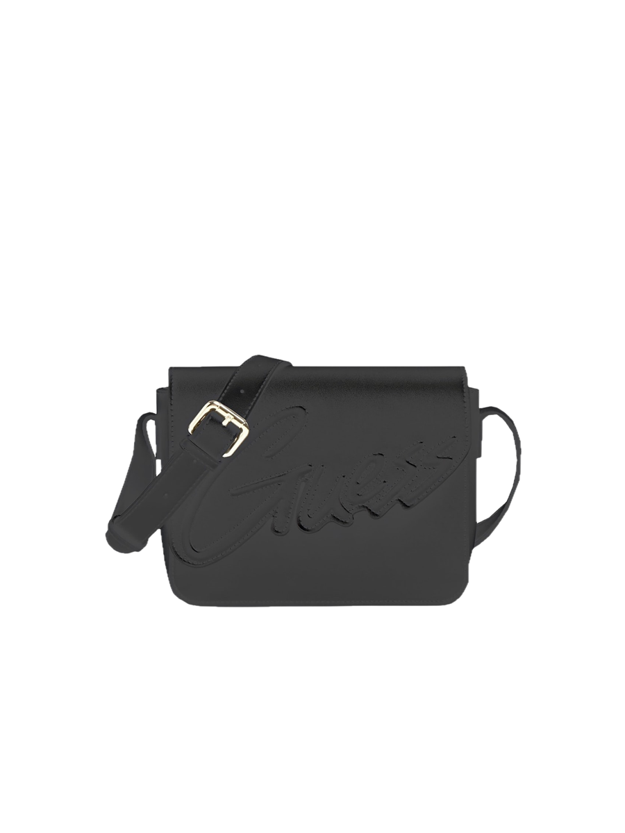 Borsa a tracolla Guess nera con logo in rilievo J3YZ32WG730 JBLK Guess 