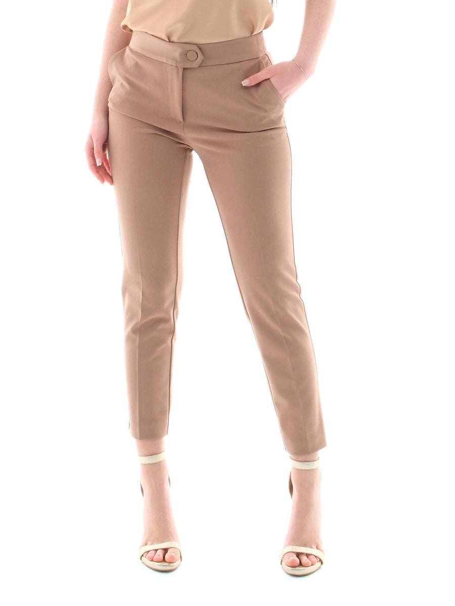 Pantalone Imperial mousse con fascia in raso in vita PVN2JAW MOUSSE Imperial 