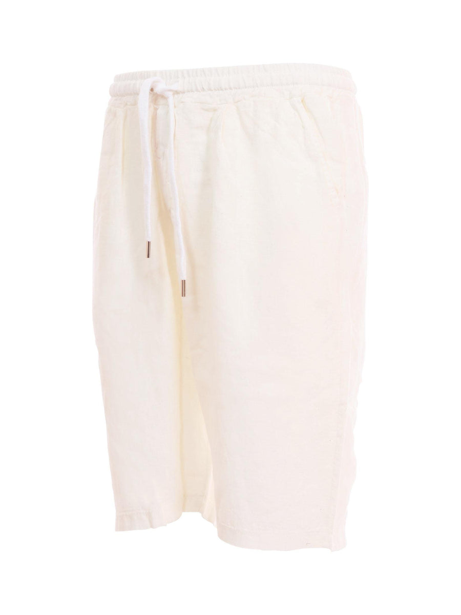 Bermuda in lino Portofino bianco latte PB215 LATTE Portofino 
