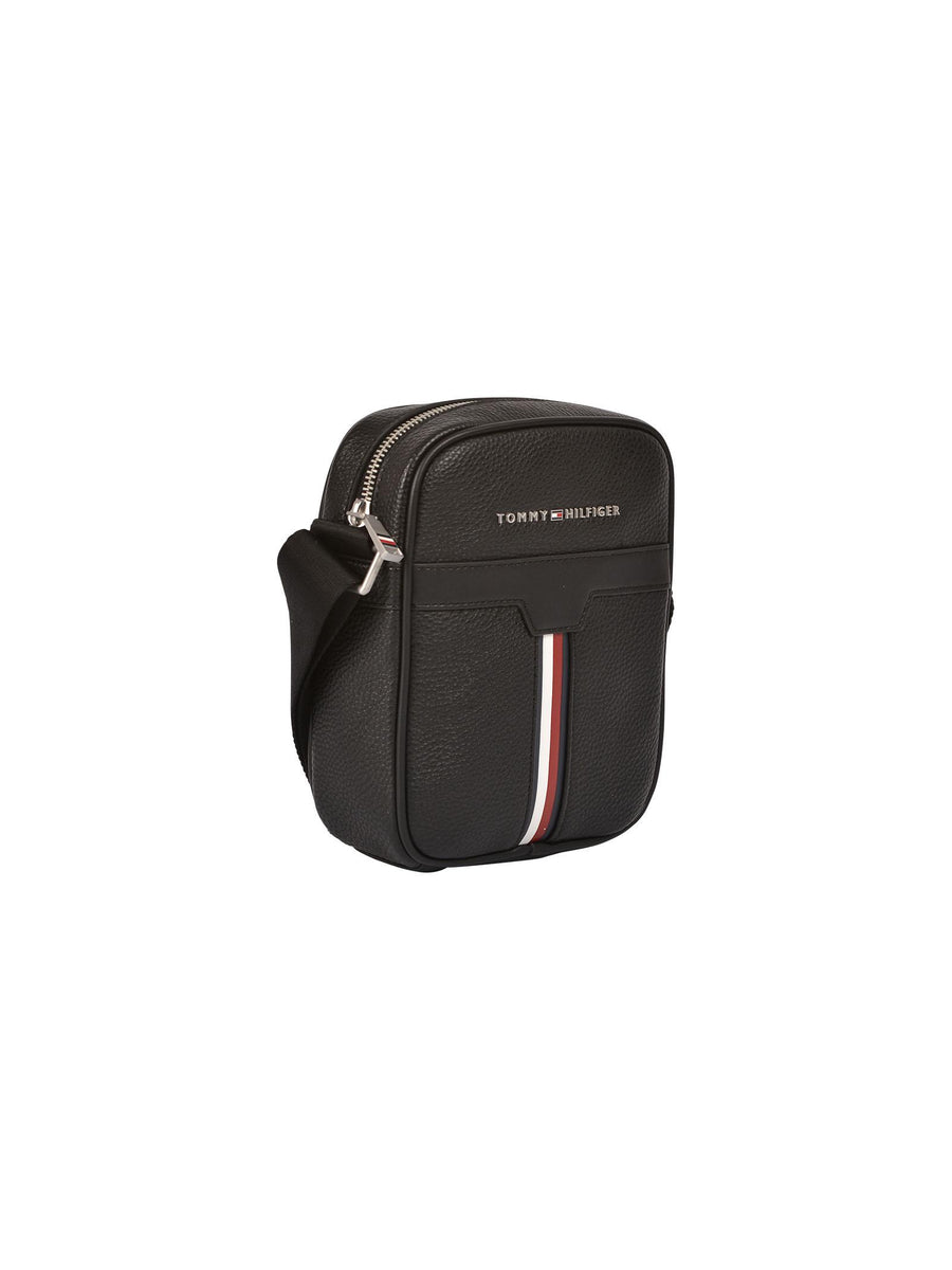 Borsa reporter nera AM0AM08428 BDS Tommy Hilfiger 