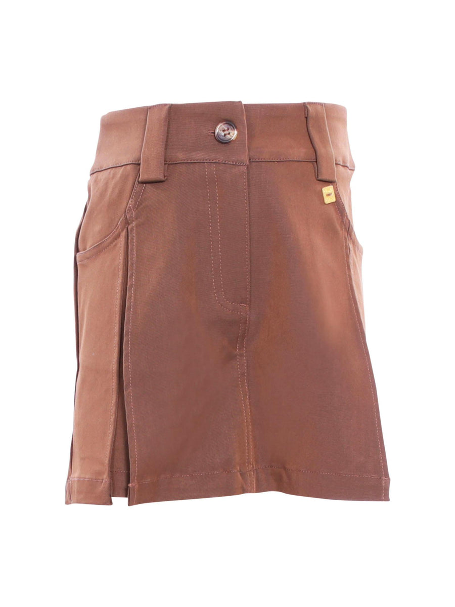 Shorts Gonna Manila Grace caffè con pince MFJF24P162 CAFFE Manila Grace 