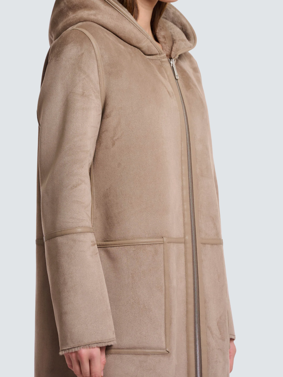 Cappotto "Ova reversible coat" Rino & Pelle marrone Ova.7002511 Toffee Rino & Pelle 