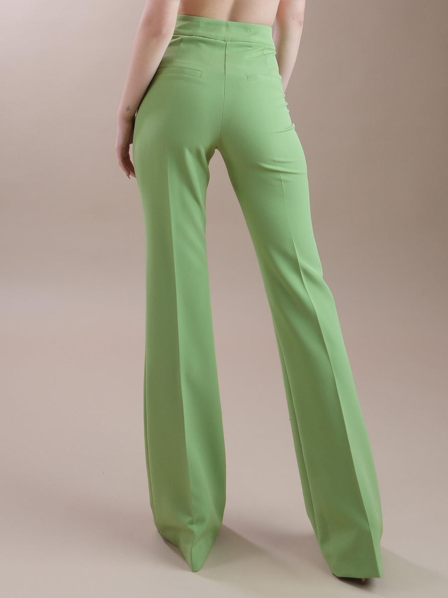 Pantaloni flare verde avocado NP2003T AVOCADO Silence Limited 