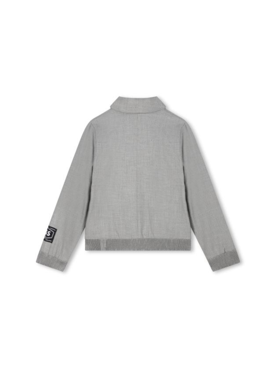 Giacca Boss grigia con zip J51229 47 Boss 