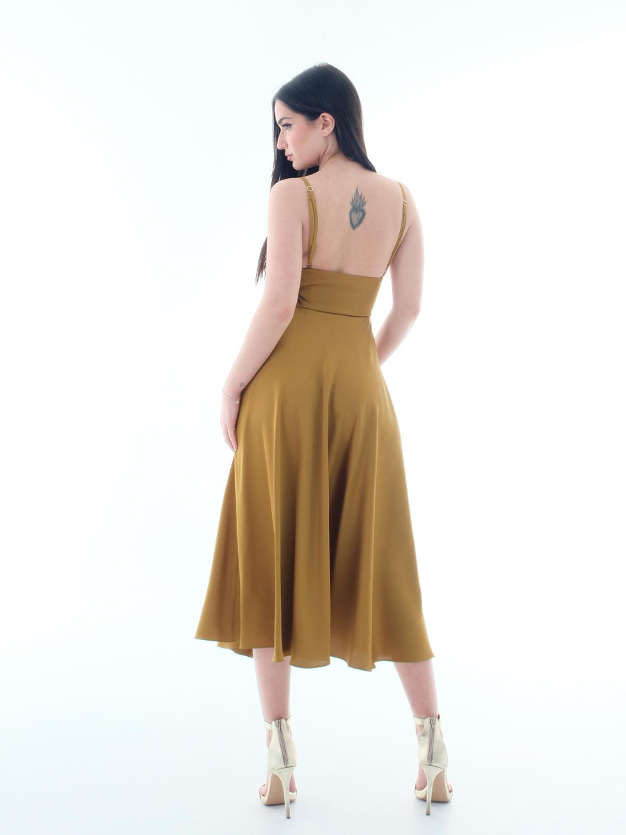 Abito "Vyvian" Silence Limited verde olio satinato ABF10 OIL Silence Limited 