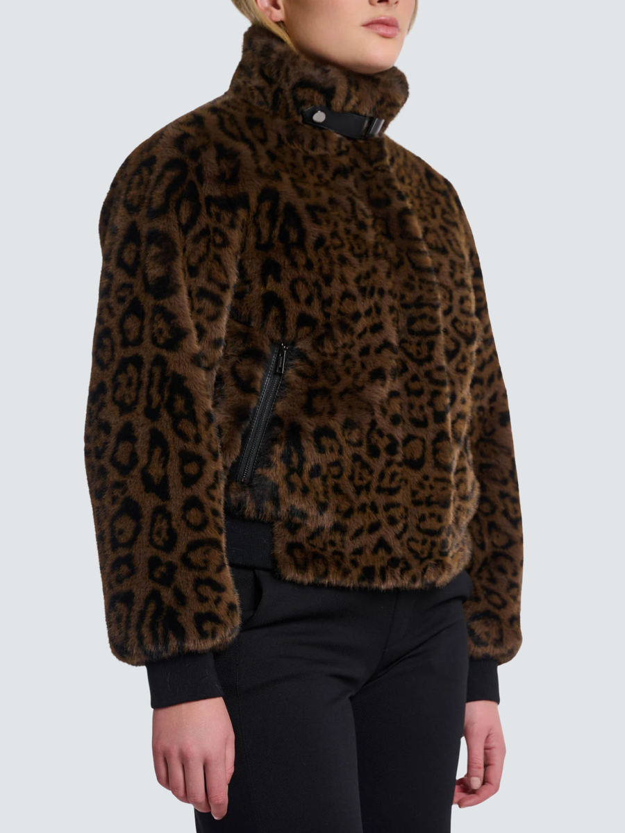 Giubbino in ecopelliccia "Ambra" Rino & Pelle leopardato Ambra.7012511 Leopard Rino & Pelle 