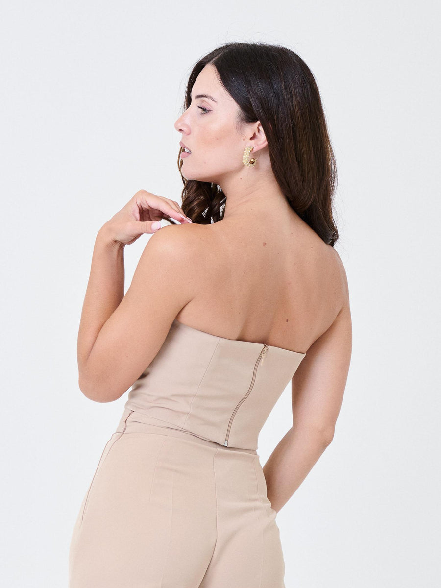 Top a cuore Silence Limited sabbia NP1019GOLD SAND Silence Limited 