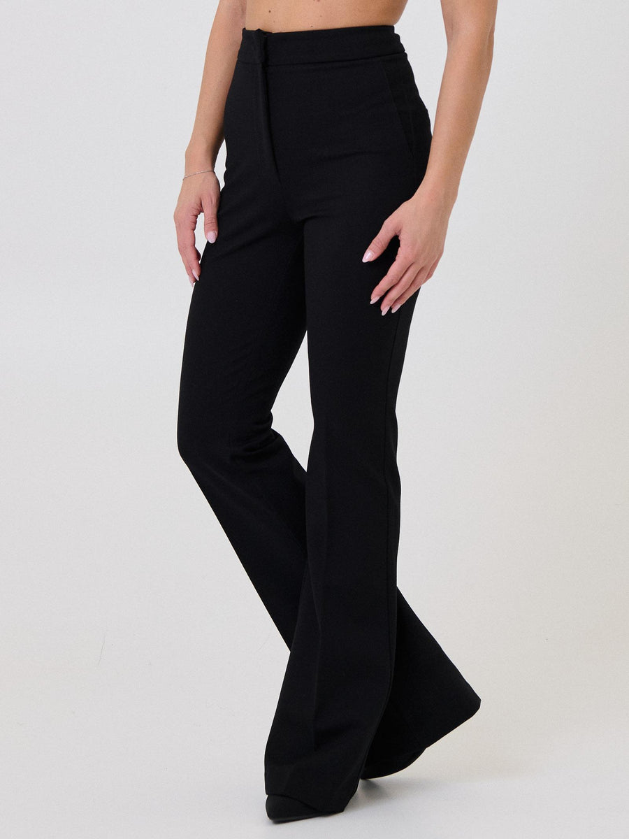 Pantalone a zampa Silence Limited nero SLPA014 BLACK Silence Limited 