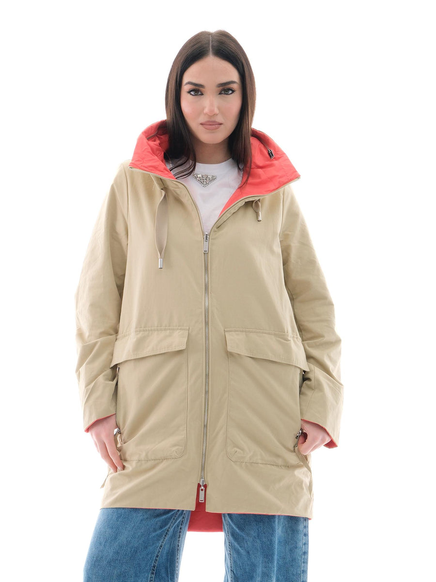 Parka reversibile Rino e Pelle "Maxime" beige MAXIME CAMEL/CORAL Rino & Pelle 