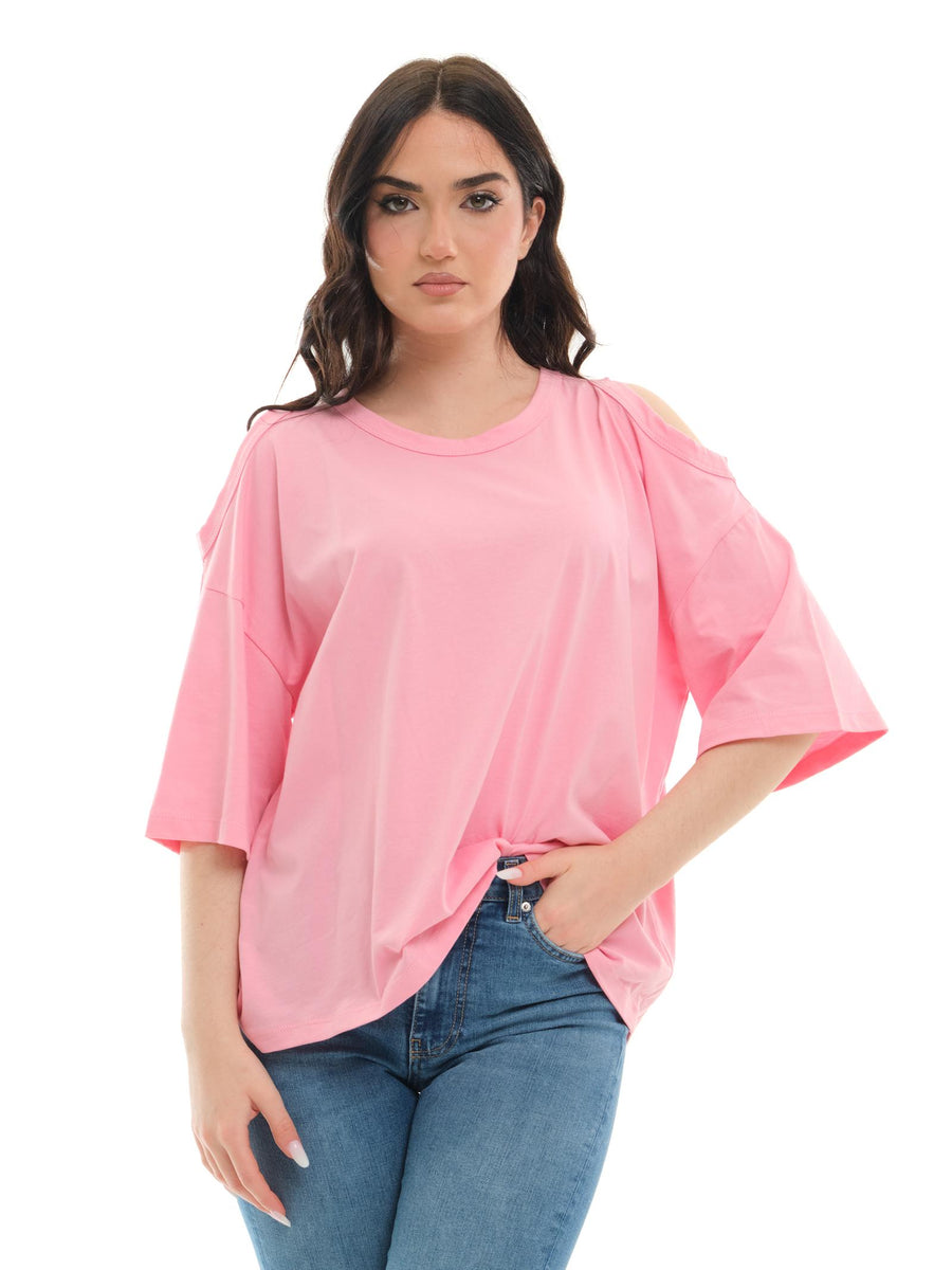 T-Shirt cut-out Vicolo rosa UD0055 ROSA Vicolo 