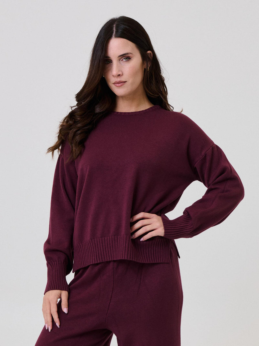 Maglione Armoire bordeaux con spalle scese IT2700 MAROON Armoire 