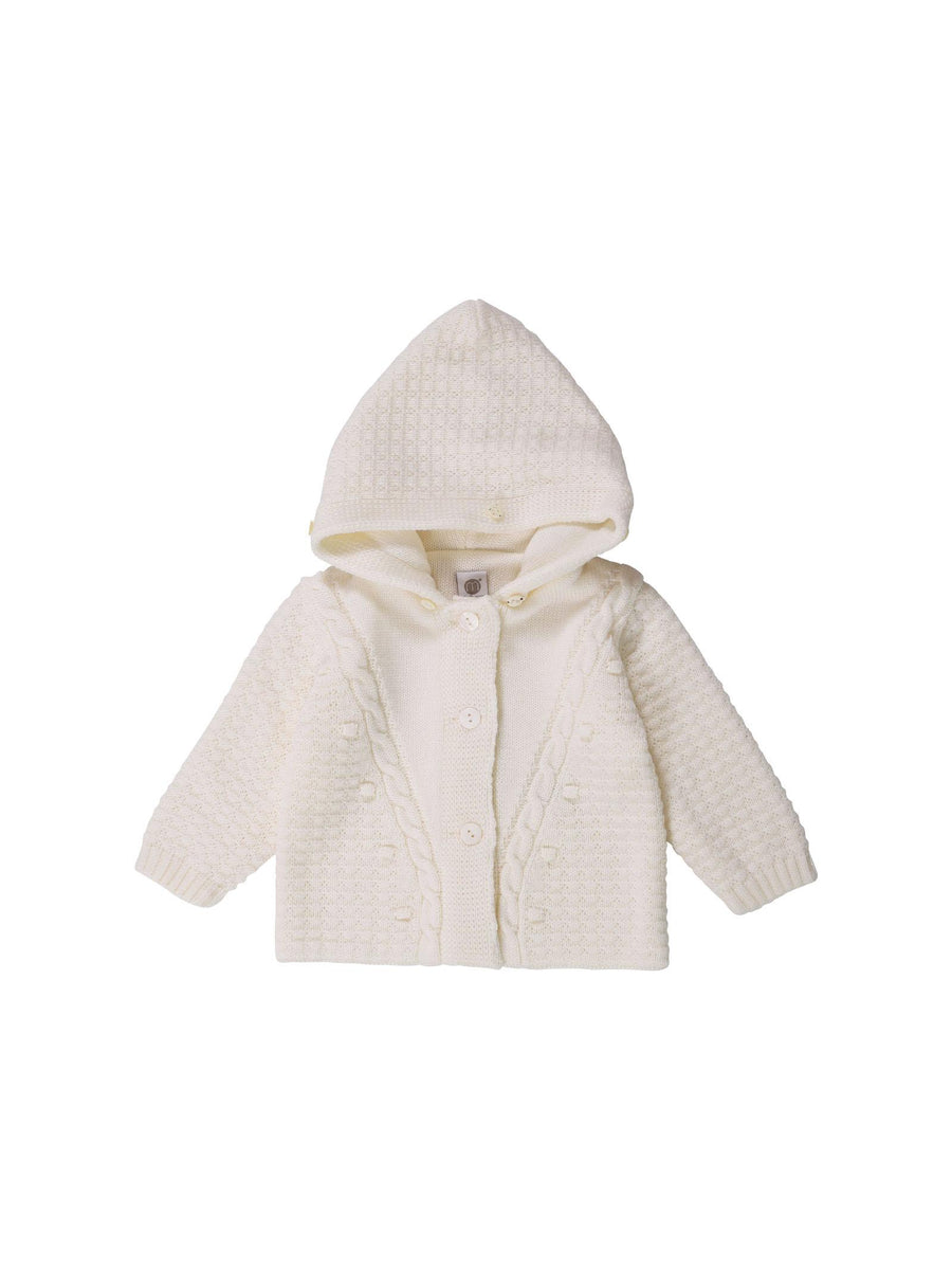 Cappotto in maglia avorio IG1140 2 Marlù 