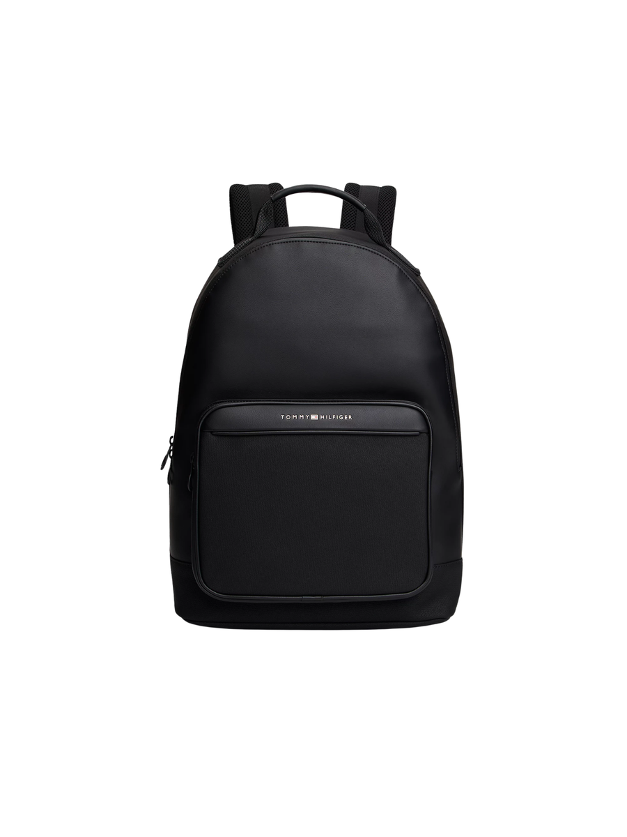 Zaino Tommy Hilfiger nero con logo in metallo AM0AM13623 BDS Tommy Hilfiger 