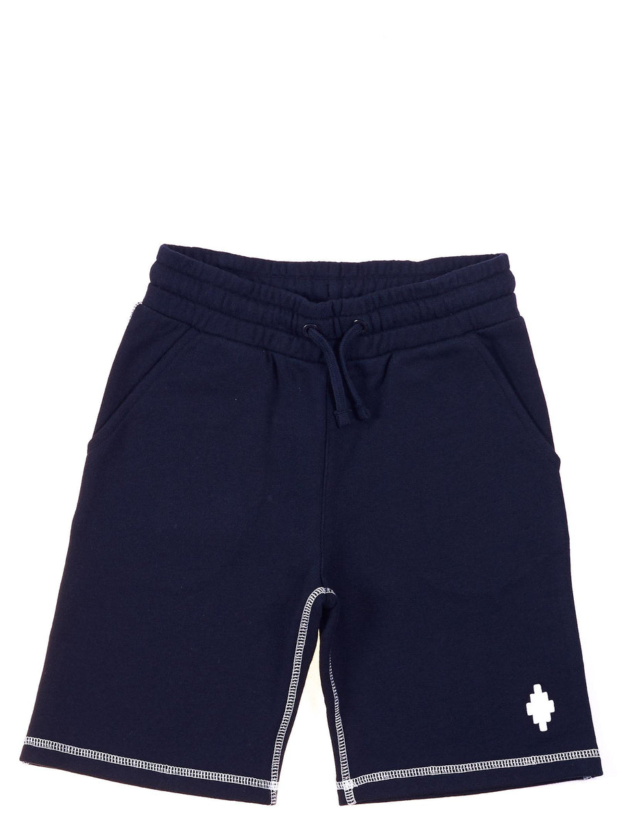 Bermuda nero con logo ricamato 3209 B010 Marcelo Burlon 