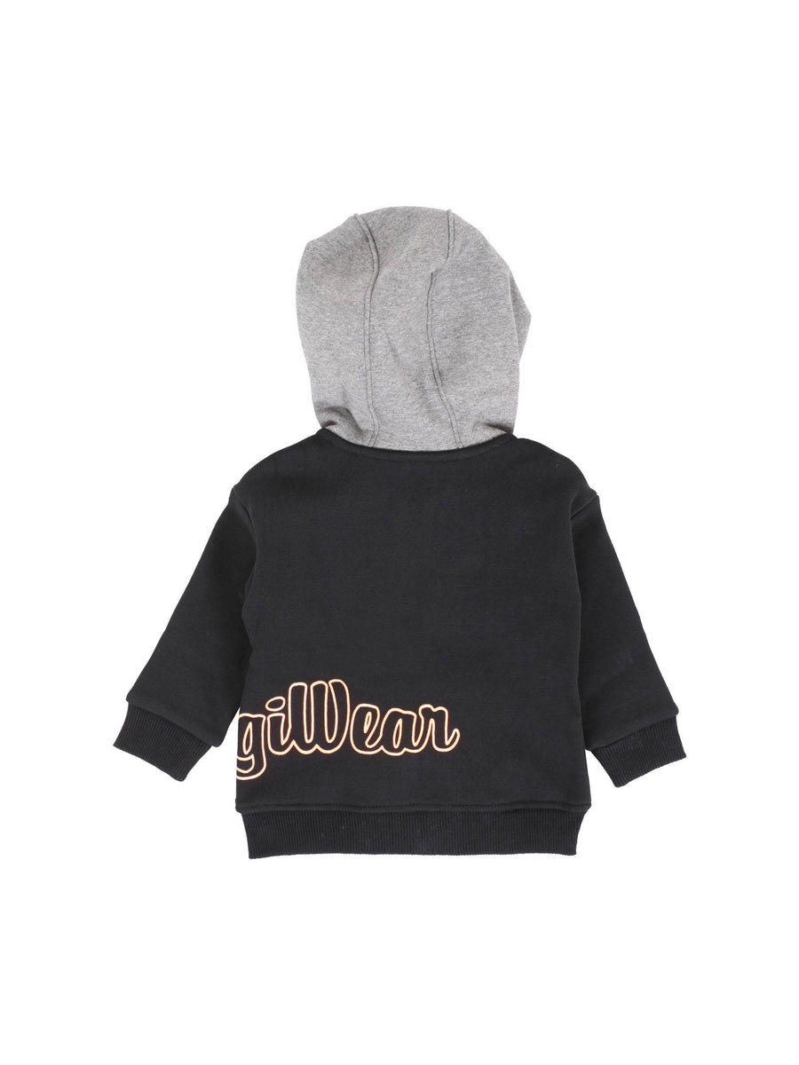 Felpa Refrigiwear nera con cappuccio grigio e dettagli arancioni RWN847 RE054 Refrigiwear 