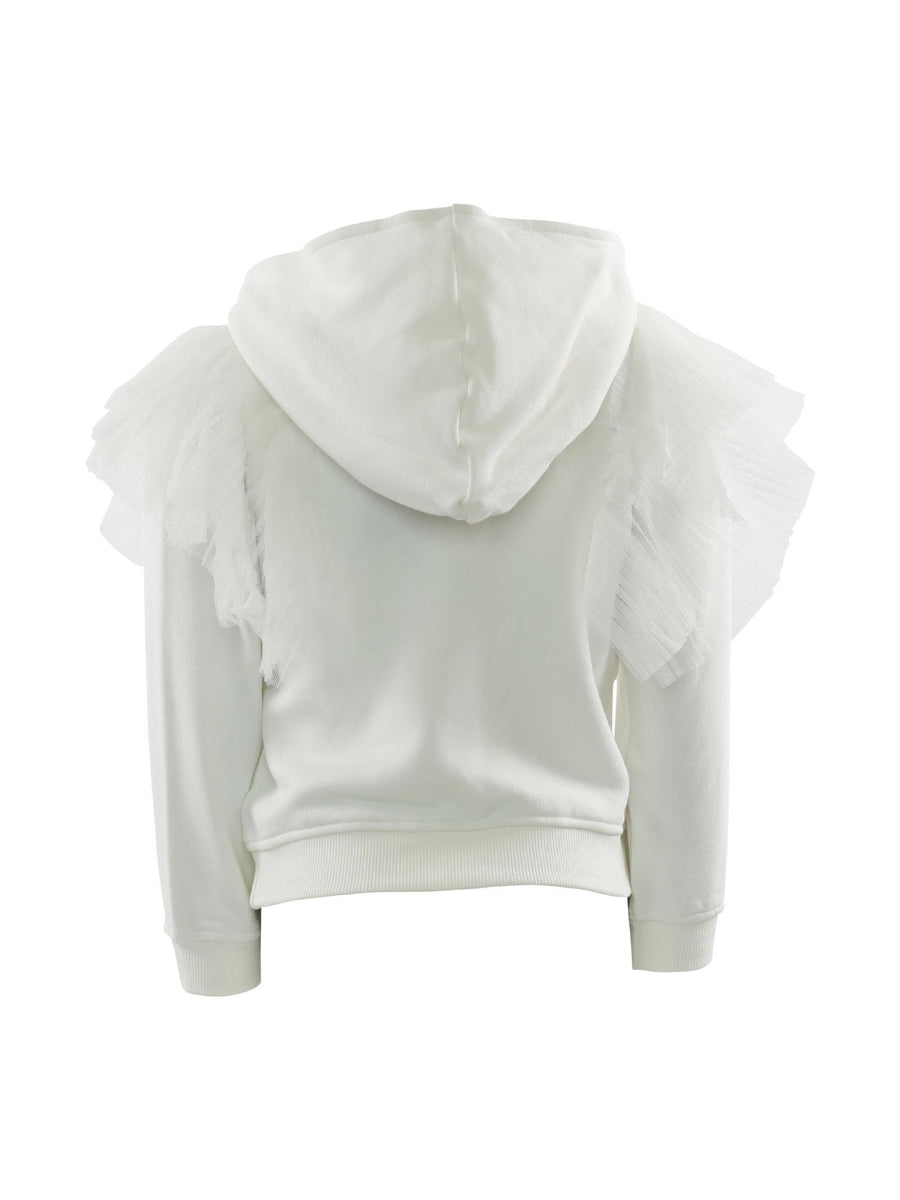 Felpa bianca con tulle MGB1922 LAT Manila Grace 