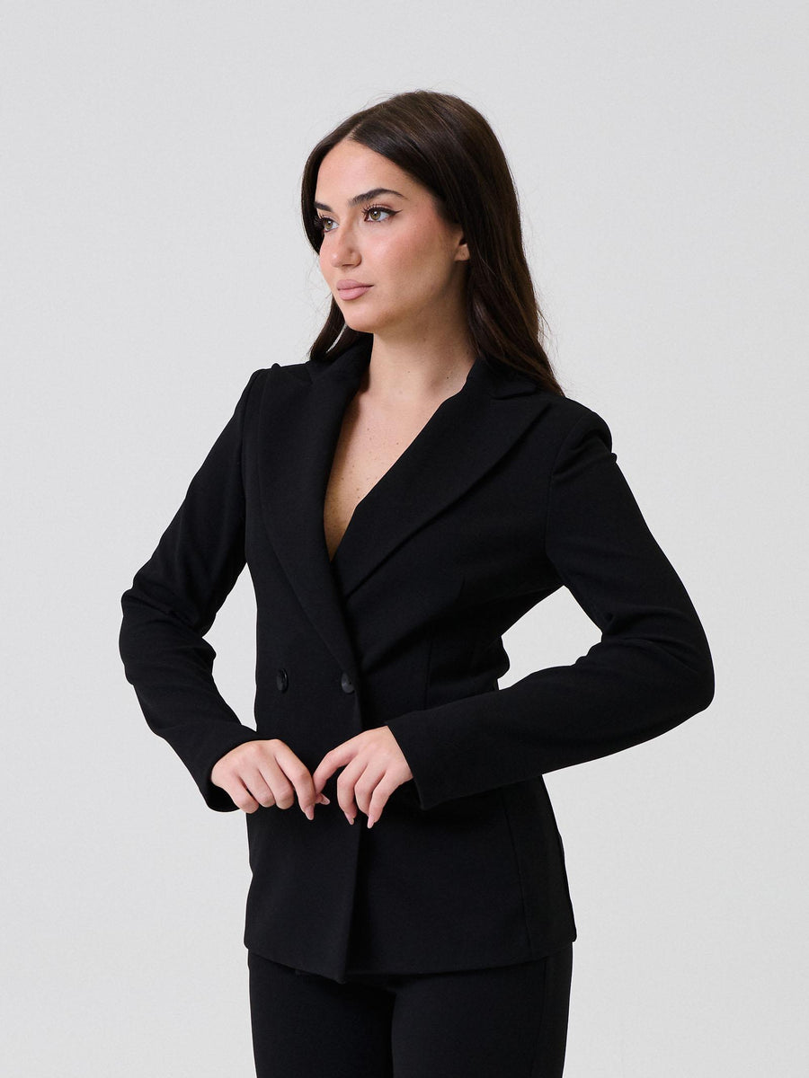 Giacca doppiopetto "skuba" Armoire nera 25600 NERO Armoire 