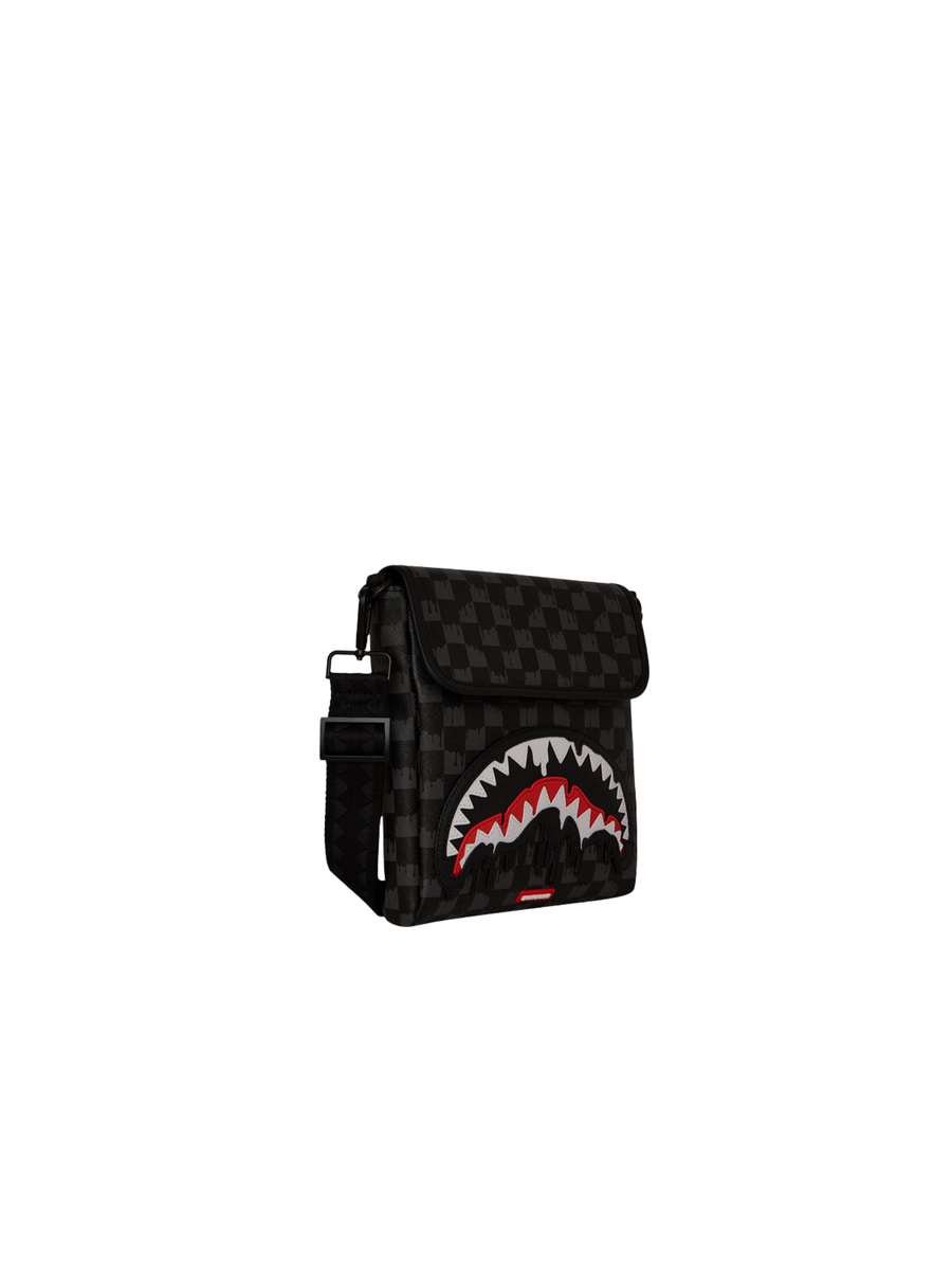 Marsupio "Dripping Sharks in Paris messenger Sling" Sprayground nero 910B7962 NSZ Sprayground 