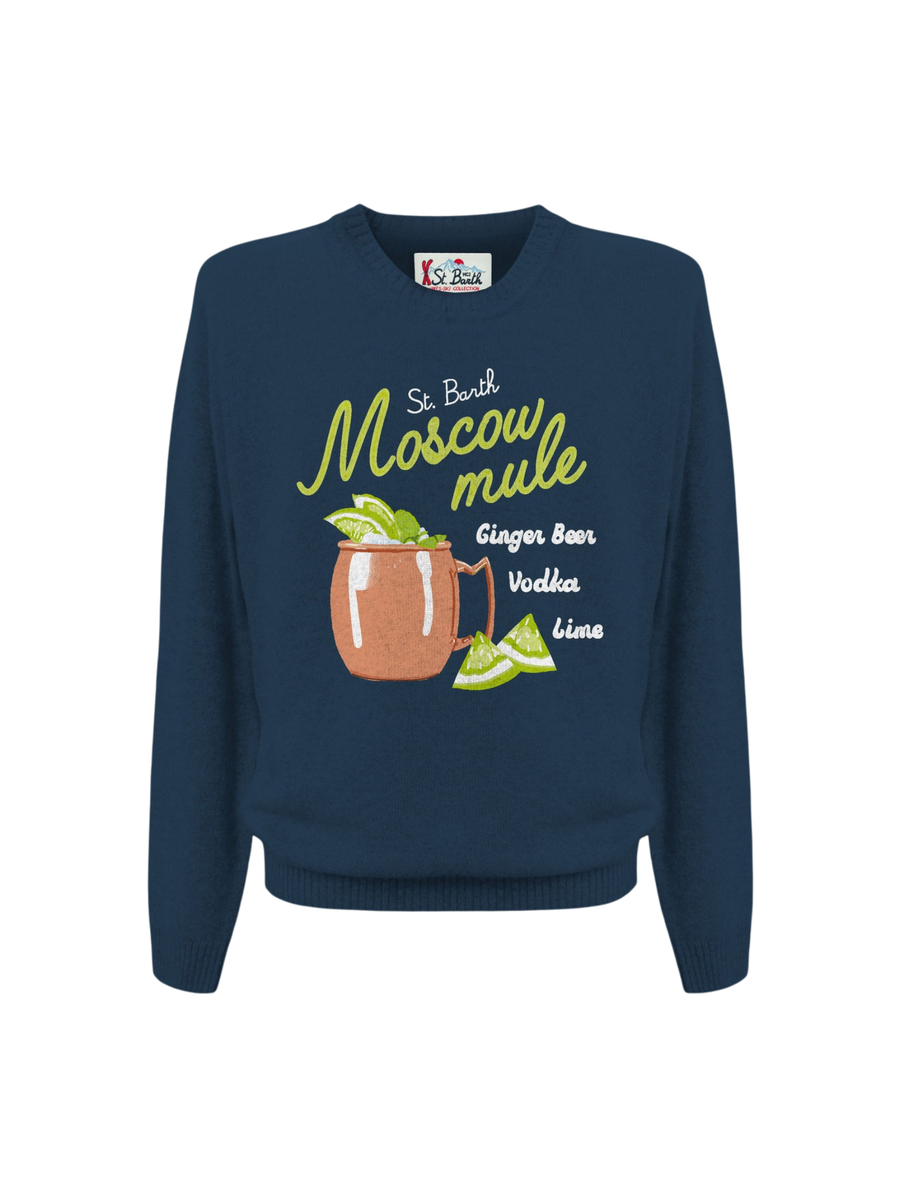 Maglione "heron moscow glass 61" Saint Barth blu HER0001 03062G MC2 SAINT BARTH 
