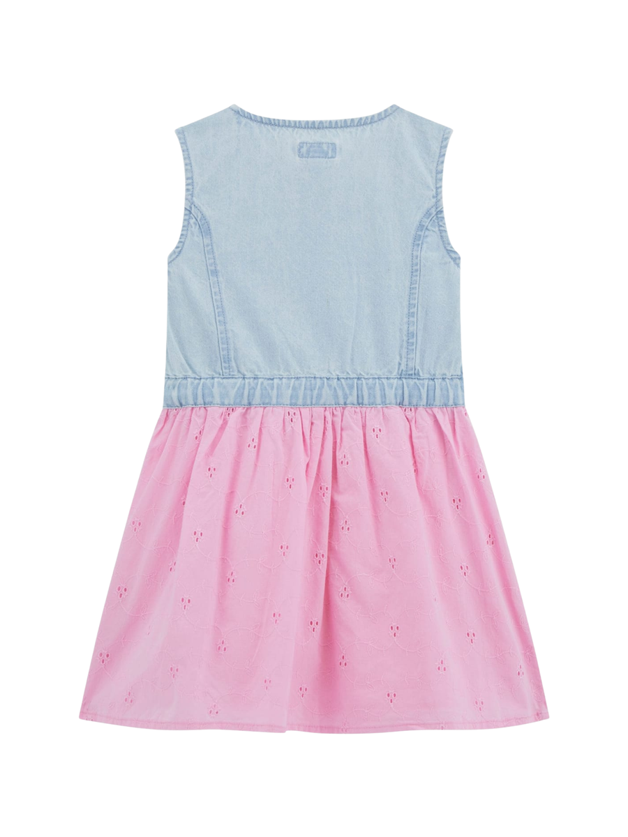 Vestito Guess senza maniche denim con gonna rosa K5GK17D5NZ0 LBWG Guess 