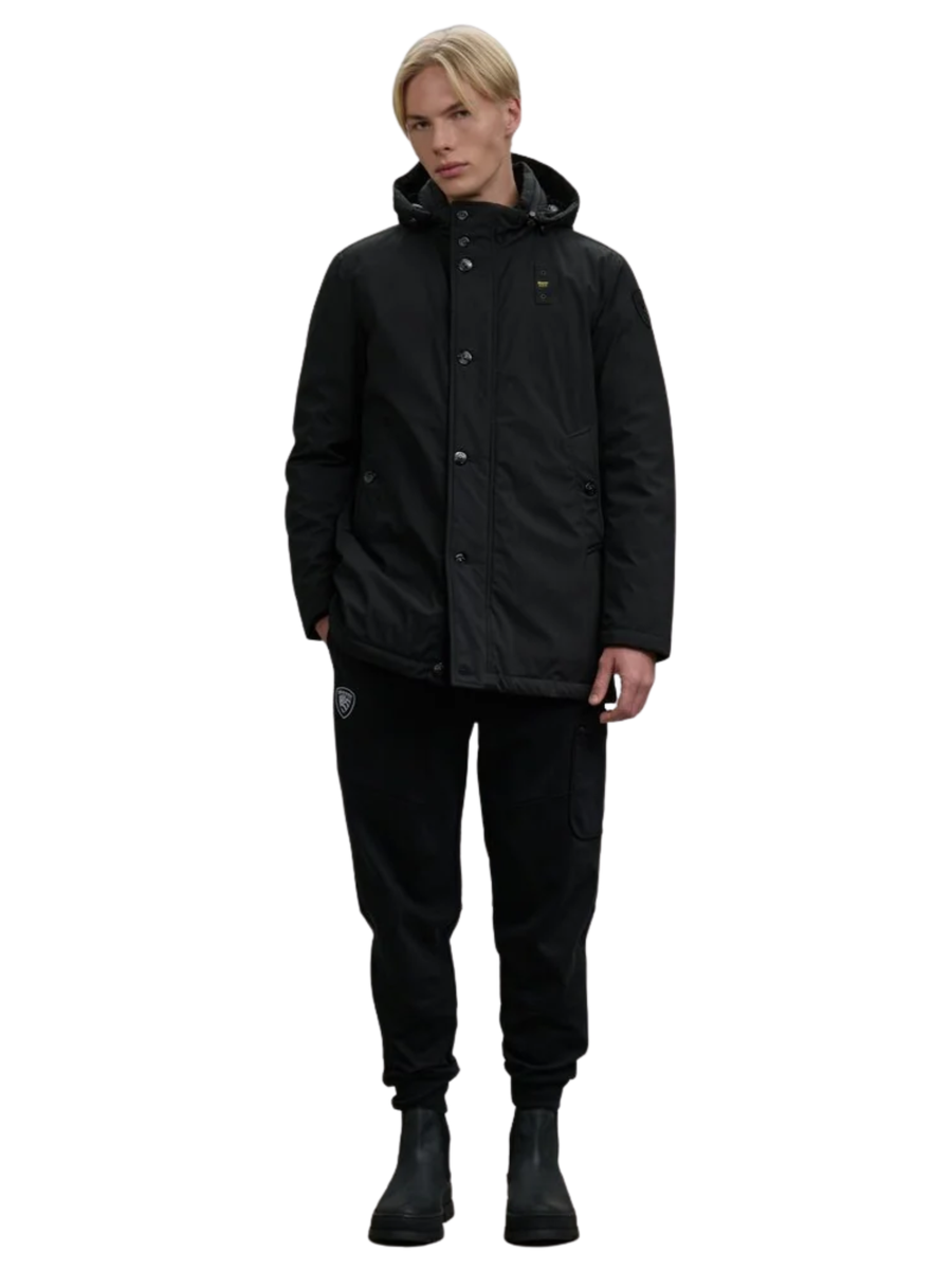 Parka con cappuccio removibile "Chester" Blauer nero BLUK03142 999 Blauer 