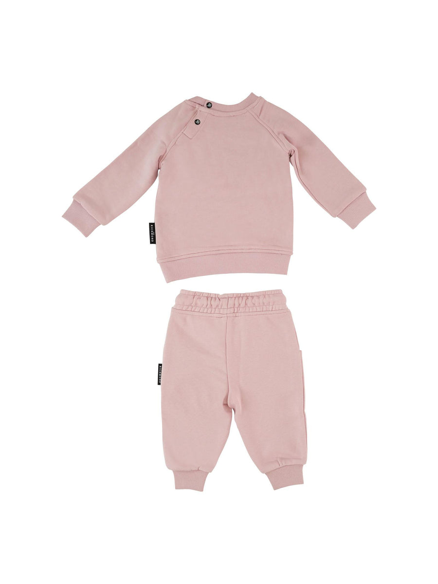 Completo John Richmond rosa con stampa logo e con glitter argento RIA25018CF ORCHID ICE John Richmond 