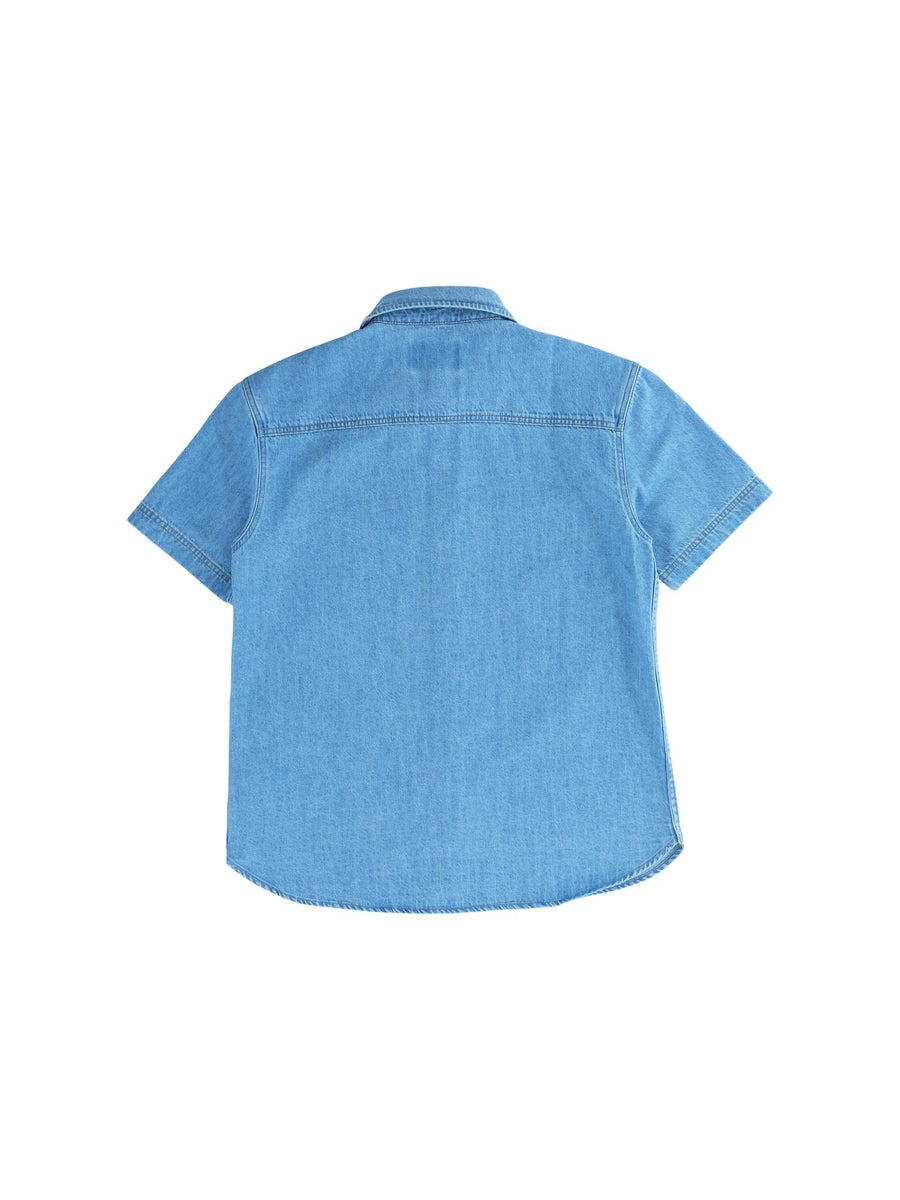 Camicia Refrigiwear in denim con logo sul petto 153SRMJS25 DNM Refrigiwear 