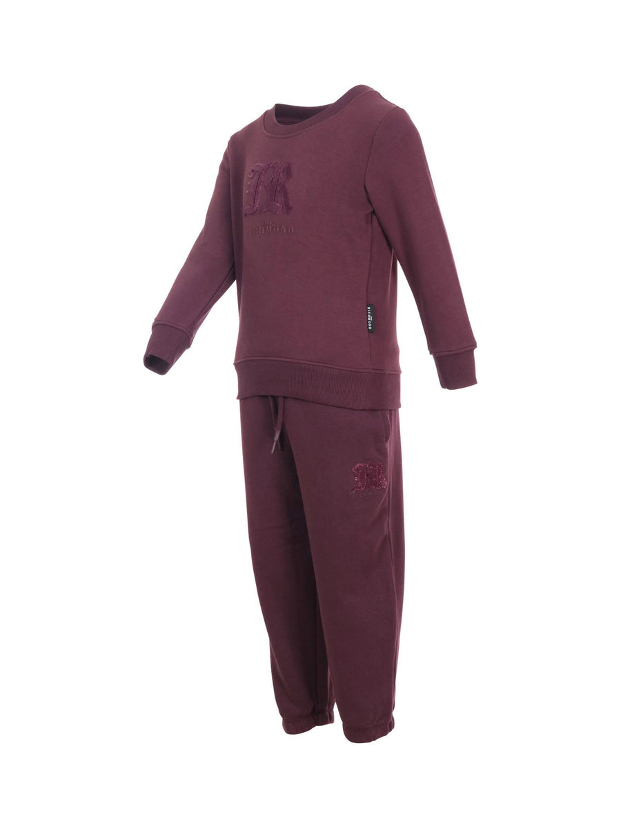 Completo John Richmond prugna con logo "JR" in velluto RBA25002CF EGGPLANT John Richmond 