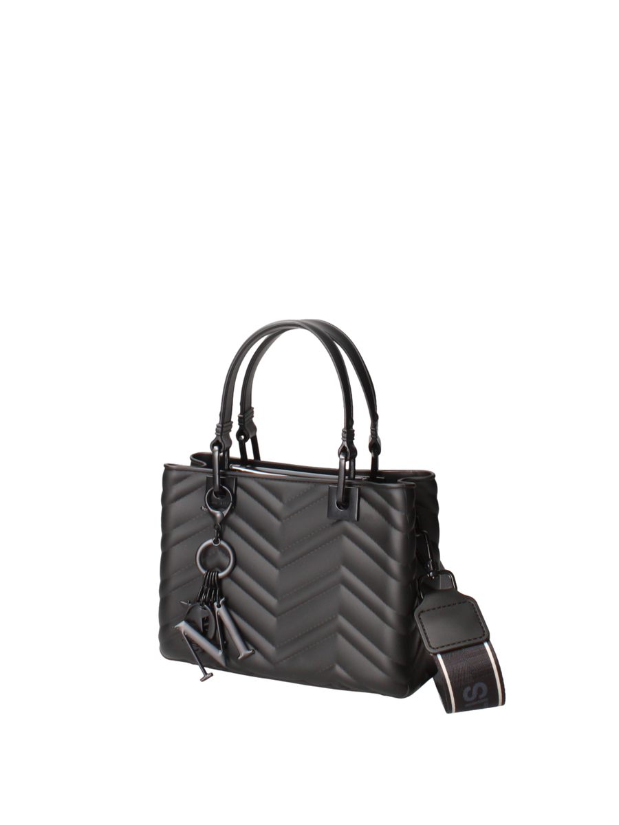 Borsa "Flat Krissy S" Marc Ellis nera tono su tono FLATKRISSYSWA BLK/BLK Marc Ellis 