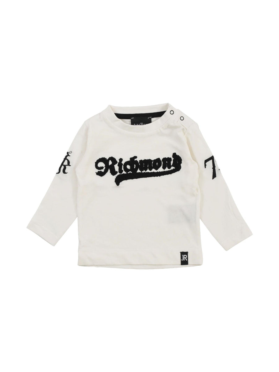 T-shirt bianca con scritta in rilievo RIA22029TS WHI John Richmond 