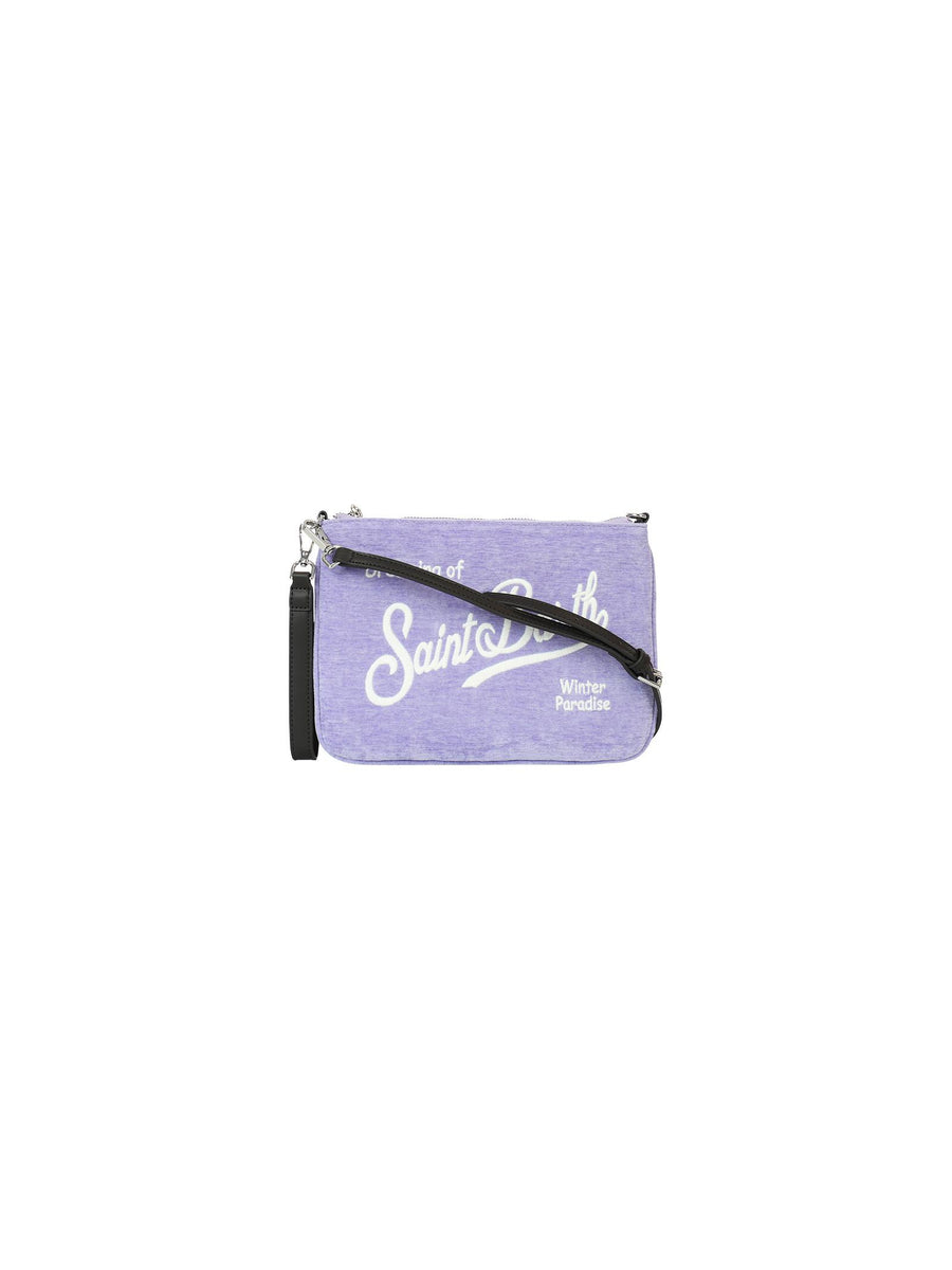 Pochette Parisienne lilla effetto velluto PAR0009 00114E MC2 SAINT BARTH 