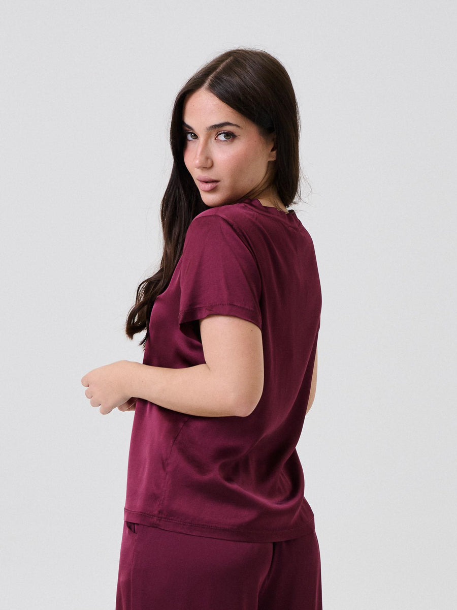 T-Shirt satinata Armoire vinaccio C821B97Q VINBRULE Armoire 