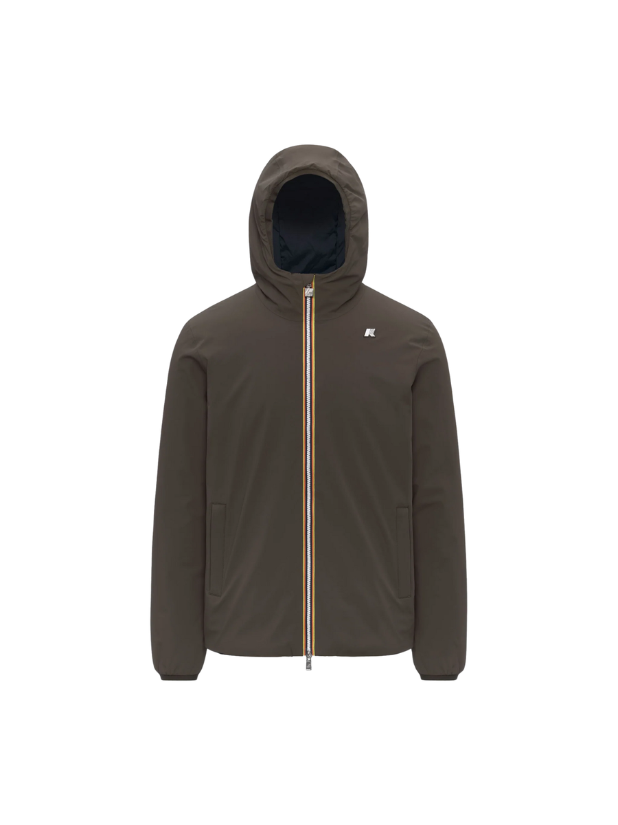 Giubbino "Jack St Warm Double" K-Way nero oliva e blu K6128VW B3A K-WAY 