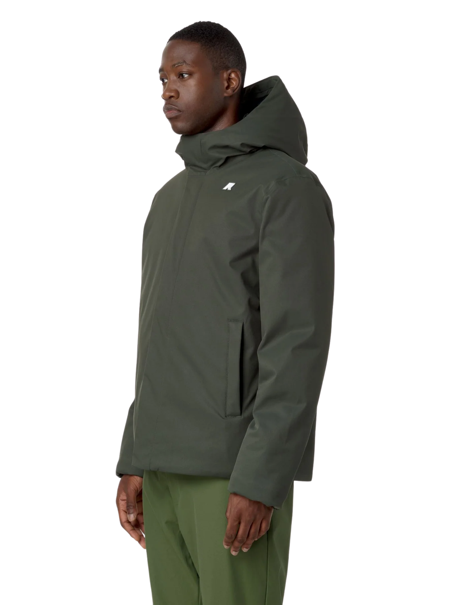 Giubbino "Jacko Twill Marmotta" K-Way verde K8133DW AL7 K-WAY 