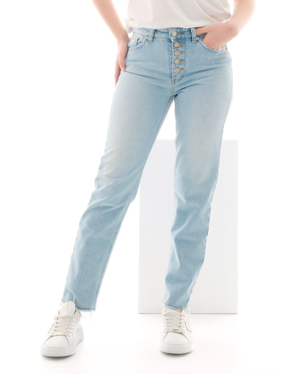 Jeans "icon piper" Vicolo azzurro con fondo sfrangiato DD5083 DNM Vicolo 