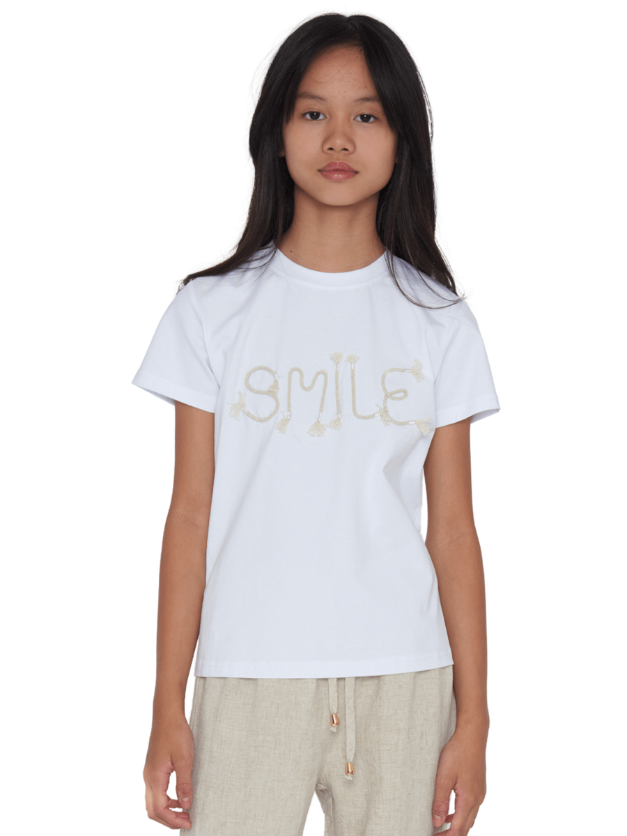 T-Shirt Tobetoo bianca smile 240TTFJS25 BIANCO Tobetoo 